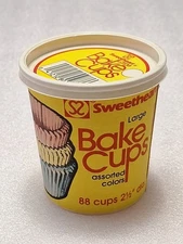 vintage Sweetheart Bake Cups Cupcake Liners Yellow Decor