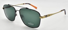 Shinola by Flexon SH2100S 072 Aviator Sunglasses 57-15-145 Satin Gunmetal  Gold