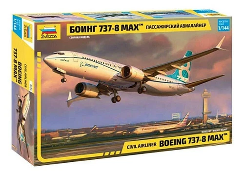 Zvezda 7026 Boeing 737 MAX 8 Modern Airliner 1:144 Model Kit NEW