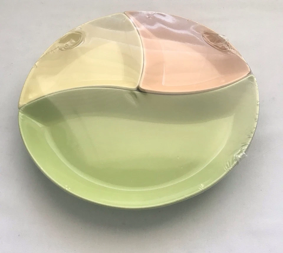 Citrus Ceramic Round 3 Separate Piece Serving Set  *NEW - Factory Sealed* - Image 2 of 4