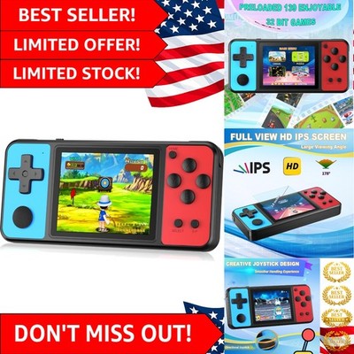 3.0-Inch HD IPS Handheld Game Console with 139 Games for Kids - Travel Friendly