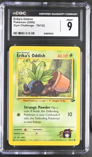 Erika's Oddish (Unlimited) graded CGC 9 for sale on eBay