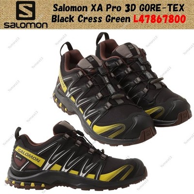 Salomon XA Pro 3D GORE-TEX Black Cress Green L47867800 Men's Size