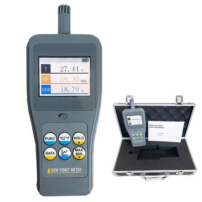 High Precision Dew Point Meter with 10 Parameters Mixing Ratio 0~600g/kg