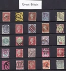 Queen Victoria  G.B  Stamp Collection  from  Old Album  GCV