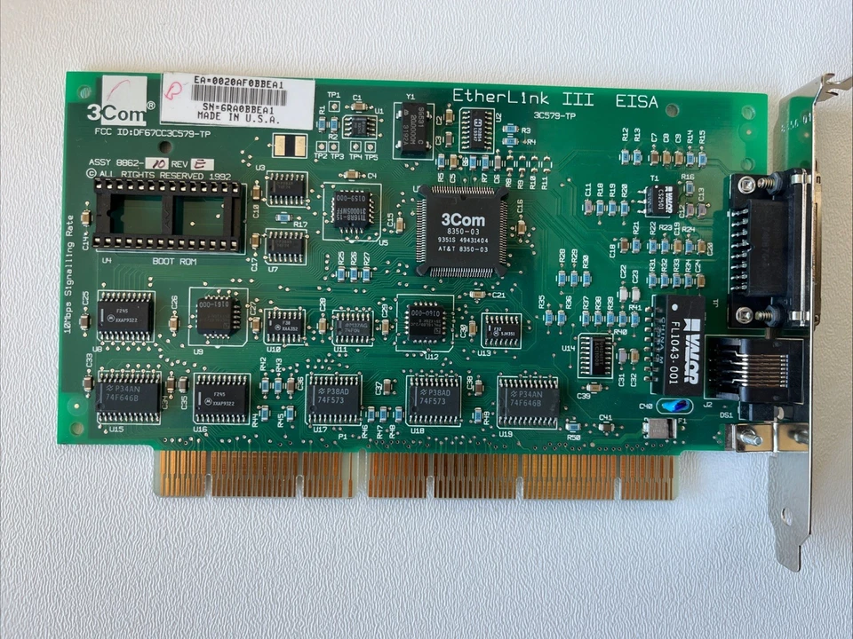 Adaptador de Rede 3Com EtherLink III Parallel Task 32-Bit EISA 10BASE-T #3C579-TP - Imagem 4 de 4