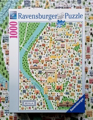 Ravensburger Puzzle - Karte von Sevilla - 1000 Teile - 17607