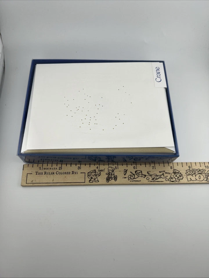 Crane & Co. Grabado a Mano Navidad 10 Tarjetas y Sobres Reno Foto 4 de 4