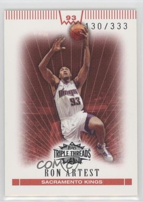 2007-08 Topps Triple Threads 130/333 Metta World Peace Ron Artest #83 0ex8