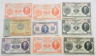 1940 1945 Netherlands Indie Banknotes