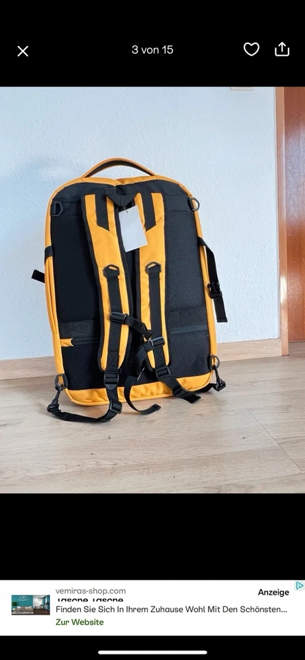 Samsonite Paradiver Ecodiver Cabin Rucksack XS Gelb Bordgepäck - Bild 2 von 4