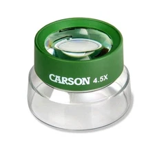 Carson BugLoupe 5x Stand Magnifier, Pre-focused - Outdoor Green HU-55