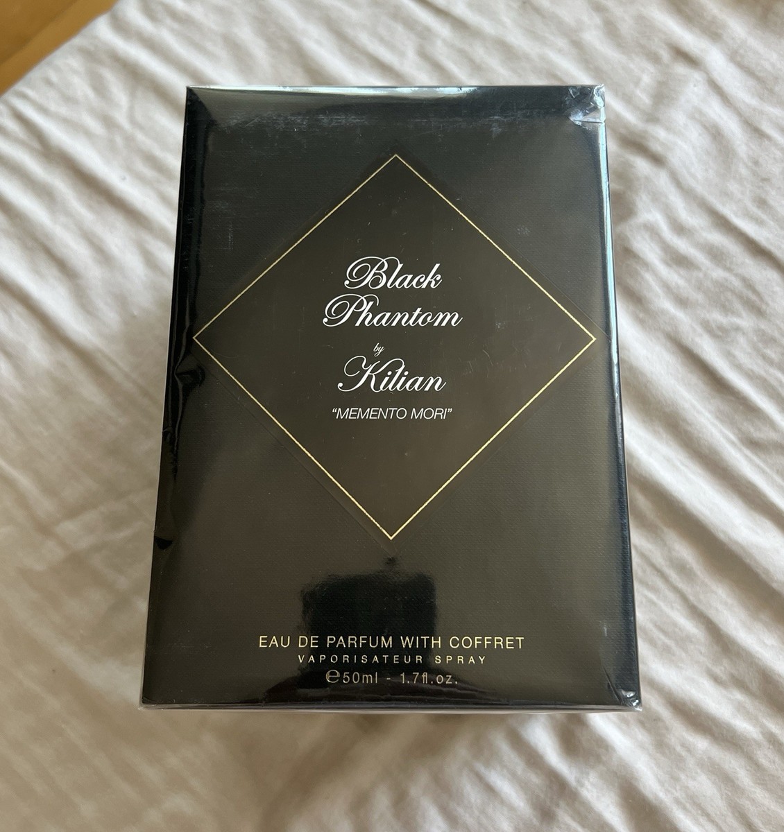 Kilian Black Phantom by Memento Mori REFILLABLE Spray w/Coffret