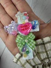 Heart-Themed Christian Cross Magnet Valentine Religious Decor
