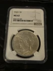 1923 Peace Dollar, NGC MS-62