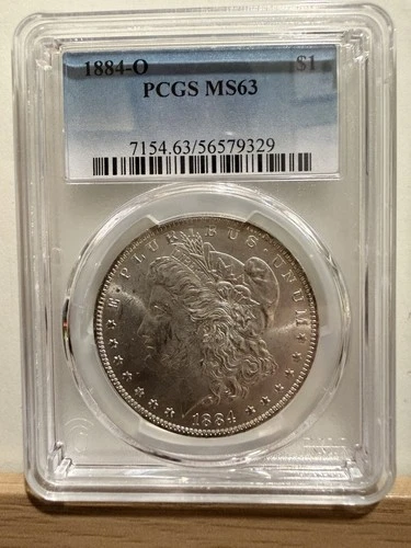 1884-O Morgan Dollar PCGS MS63 Strong Eye Appeal New Orleans Mint