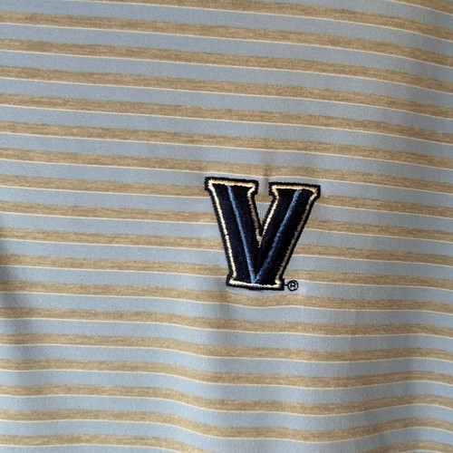 Peter Millar Summer Comfort Villanova Polo Shirt Mens Size M Blue Striped - Picture 5 of 5