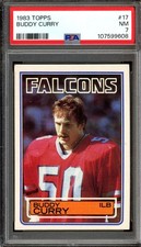 1983 TOPPS #17 BUDDY CURRY PSA 7 FALCONS RC [608]