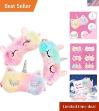 Lightweight Adjustable Unicorn Sleeping Eye Covers   Perfect for Pajama Parties