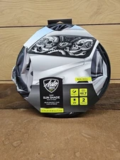 AutoDrive Twist Sun Shade Dual Skull Design 31.5" × 28.5" 2 Piece New 