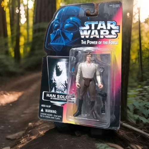 Kenner Star Wars Power Of The Force Red Card Han Solo In Carbonite Block Action