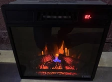 23 Inch 3D Electric Fireplace Insert With Heater 1400 Watt