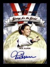 2013 Leaf Sports Heroes Going for the Gold Autographs #GGMH1 Mia Hamm EXACT SCAN
