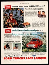1950 FORD F-1 Stake Truck AD Harry & David Holmes Bear Creek Orchard Medford OR.