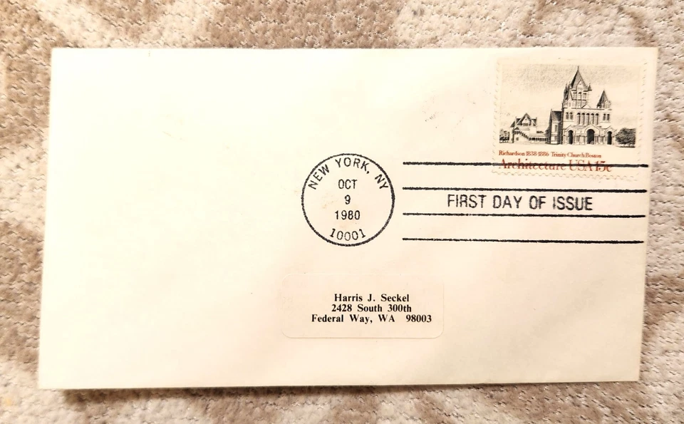LOT OF (4) US STAMPS FDC FIRST DAY COVERS, Scott #1838-41, Architecture Series - Image 4 of 4