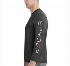 Men s Spyder Rash Guard Large Black