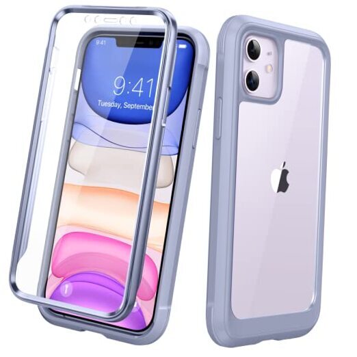 Compatible with iPhone 11 Case, Full Body Rugged Case with Built-in Touch
