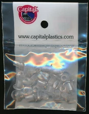 Capital Plastics Replacement Plastic Screws & Posts for Coin Holders Pack of 12