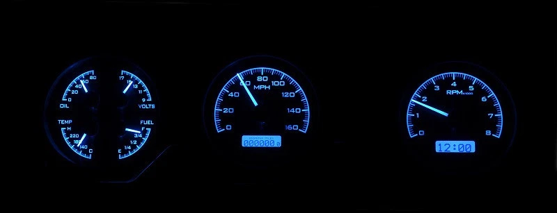 Sistema de medidores analógicos Dakota Digital 1970-72 Pontiac GTO Lemans VHX-70P-GTO-K-B Foto 3 de 4