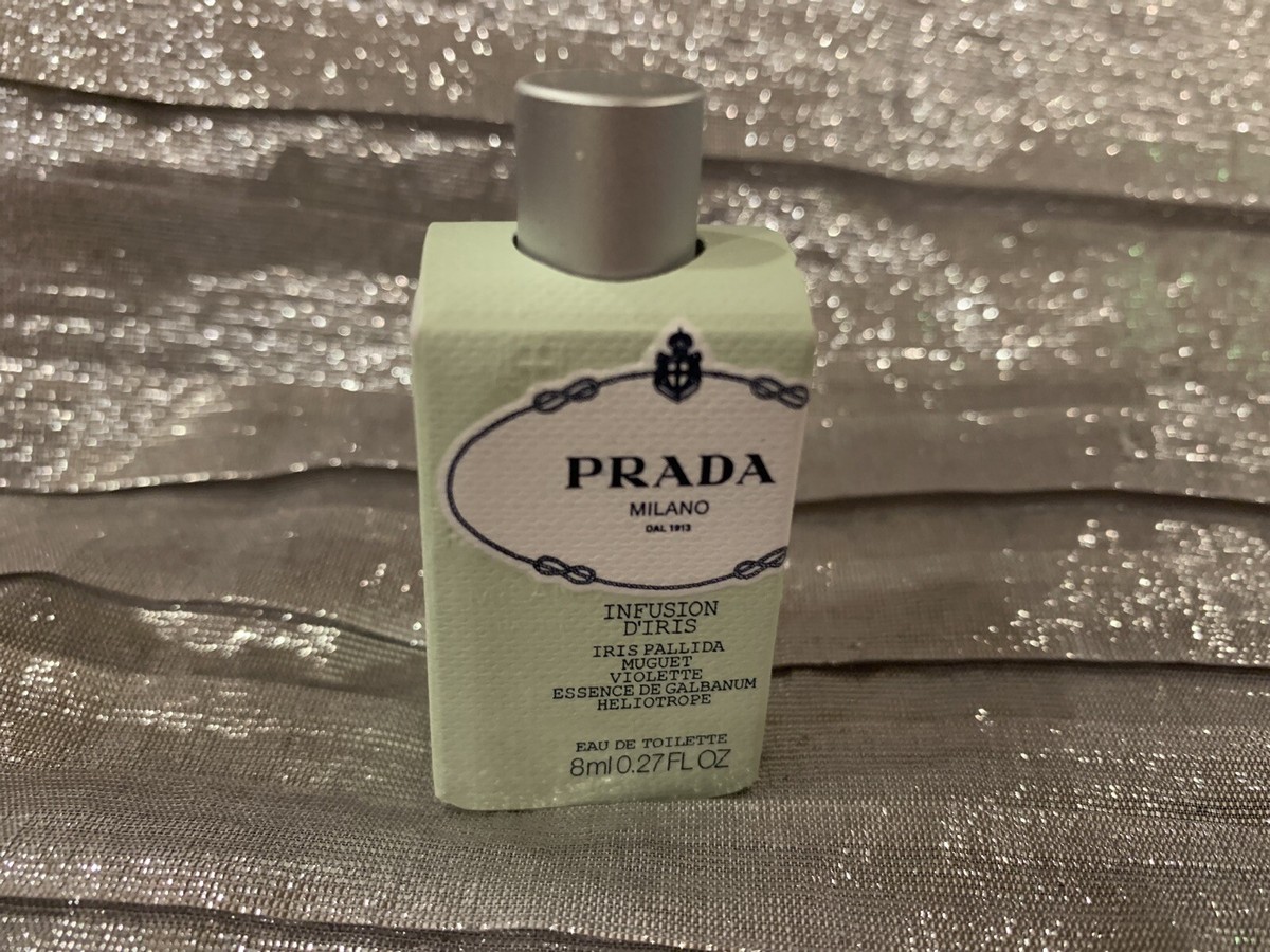 PRADA MILANO INFUSION D' IRIS eau de Toilette 0.27 oz. New In Box