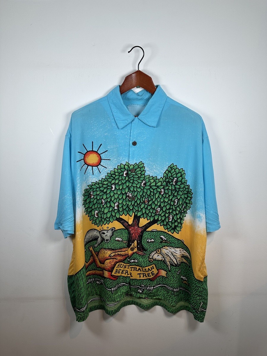 Vintage 90's Mambo Loud Shirt. Size XL. Australian Beer Tree
