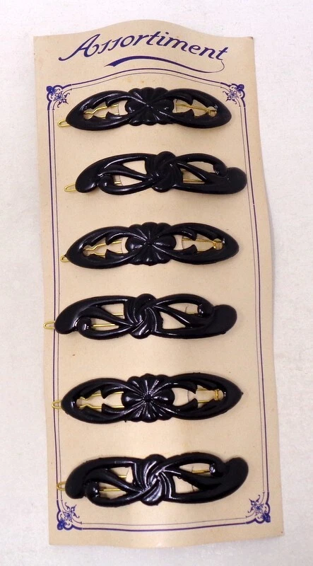 Peigne-touffe Vintage En Acétate Fait Main – France, Années 1920/30, écaille
