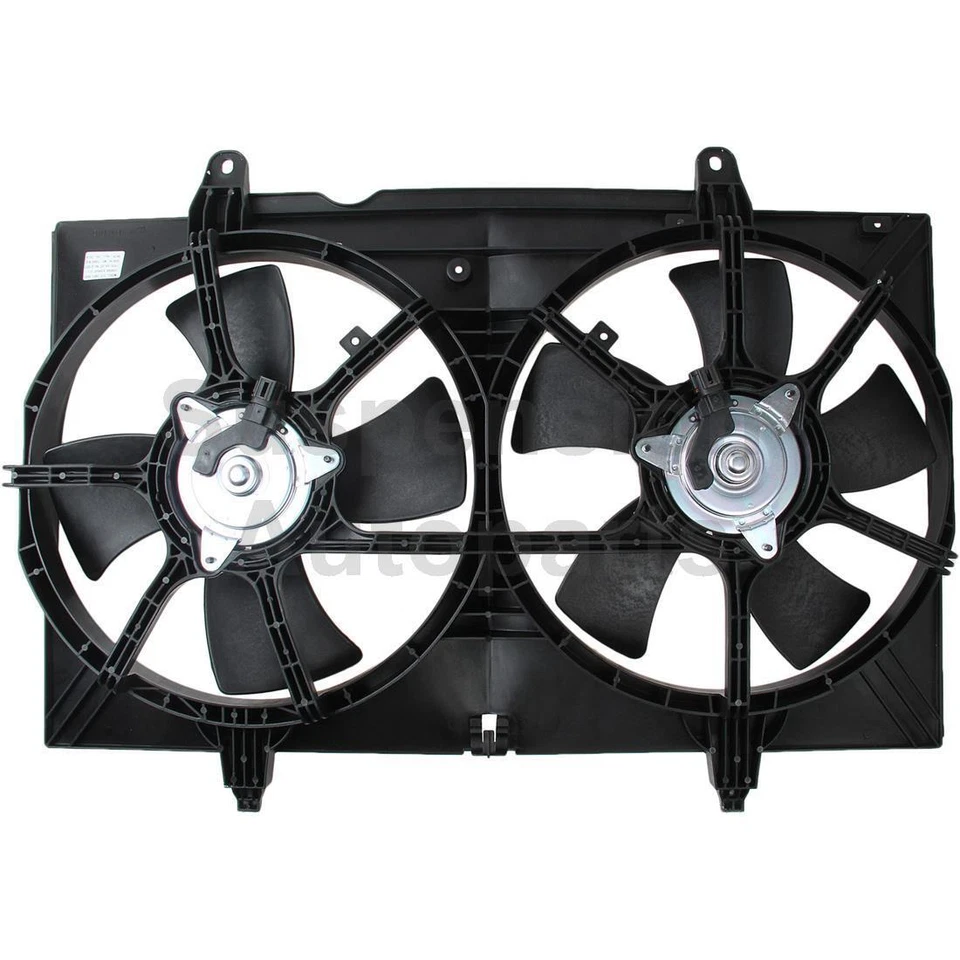 Двойной радиатор и конденсаторный вентилятор TYC для 2004 2005 2006 2007 2008 Nissan Quest_SU - Изображение 3 из 4