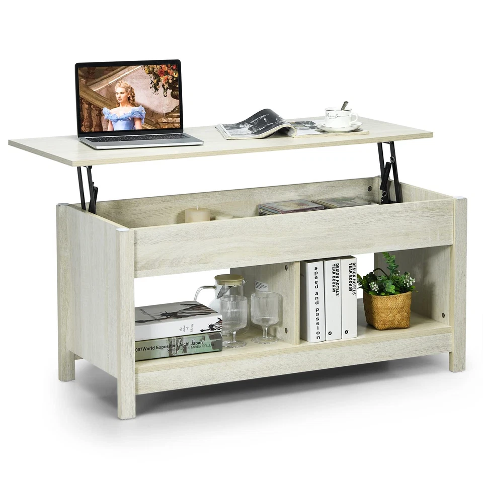 Couchtisch Beistelltisch Kaffeetisch Sofatisch mit 2 Etagen im Modernen Stil - Bild 1 von 1
