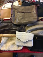 Used Handbags/Pocketbooks/Purses Lot 8 total - For Use/Restoration/Collection