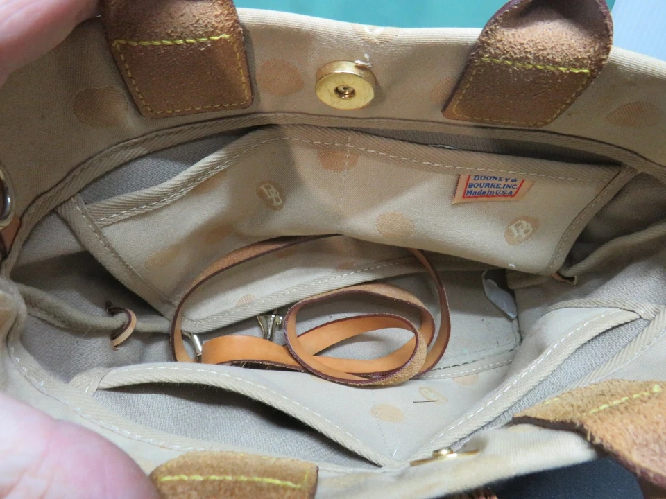 vintage Dooney and Bourke polka dot satchel bag - Image 3 of 4
