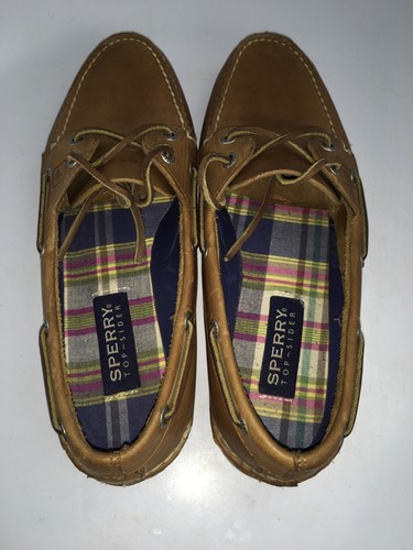 Sperry 9155240 AUTÉNTICOS ORIGINALES Zapatos de Barco Sahara Cuero Marrón 10 M Para Mujer’s - Imagen 10 de 11