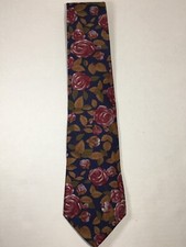 Mario Valentino Men's Necktie Tie 100% Italian Silk Made in USA Vintage Paisley
