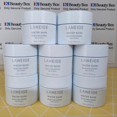 LANEIGE Water Bank Blue Hyaluronic Gel Cream 10ml x 8EA Oily skin lacking moist