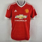 Manchester United Soccer Jersey Football Club Adidas Chevrolet SS Shirt Mens S