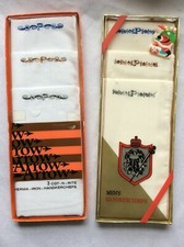 VINTAGE New in Package Men's Initial P Handkerchiefs 2 Packs 6 pieces