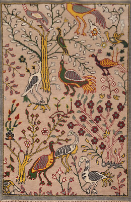 #ad #ad Zeigler Accent Rug Indian Hand Knotted Animal Pictorial 4x6 ft $229.11