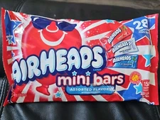 Airheads Mini Bars 02/26 Cherry, Blue Raspberry, Mystery SEALED NEW 12oz Bag