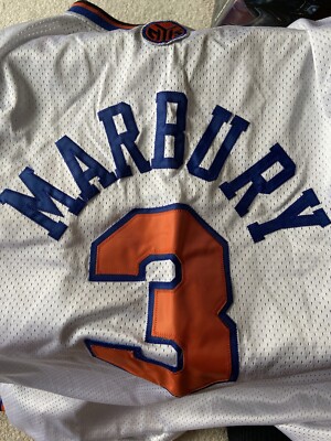 Stephon Marbury Vintage New York Knicks White Jersey Size 56 | eBay