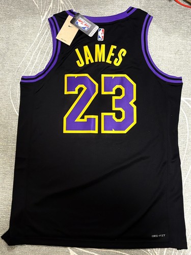 AUTHENTIC LeBron James Los Angeles Lakers Nike Unisex 2023/24 Swingman Trikot LG - Bild 2 von 5