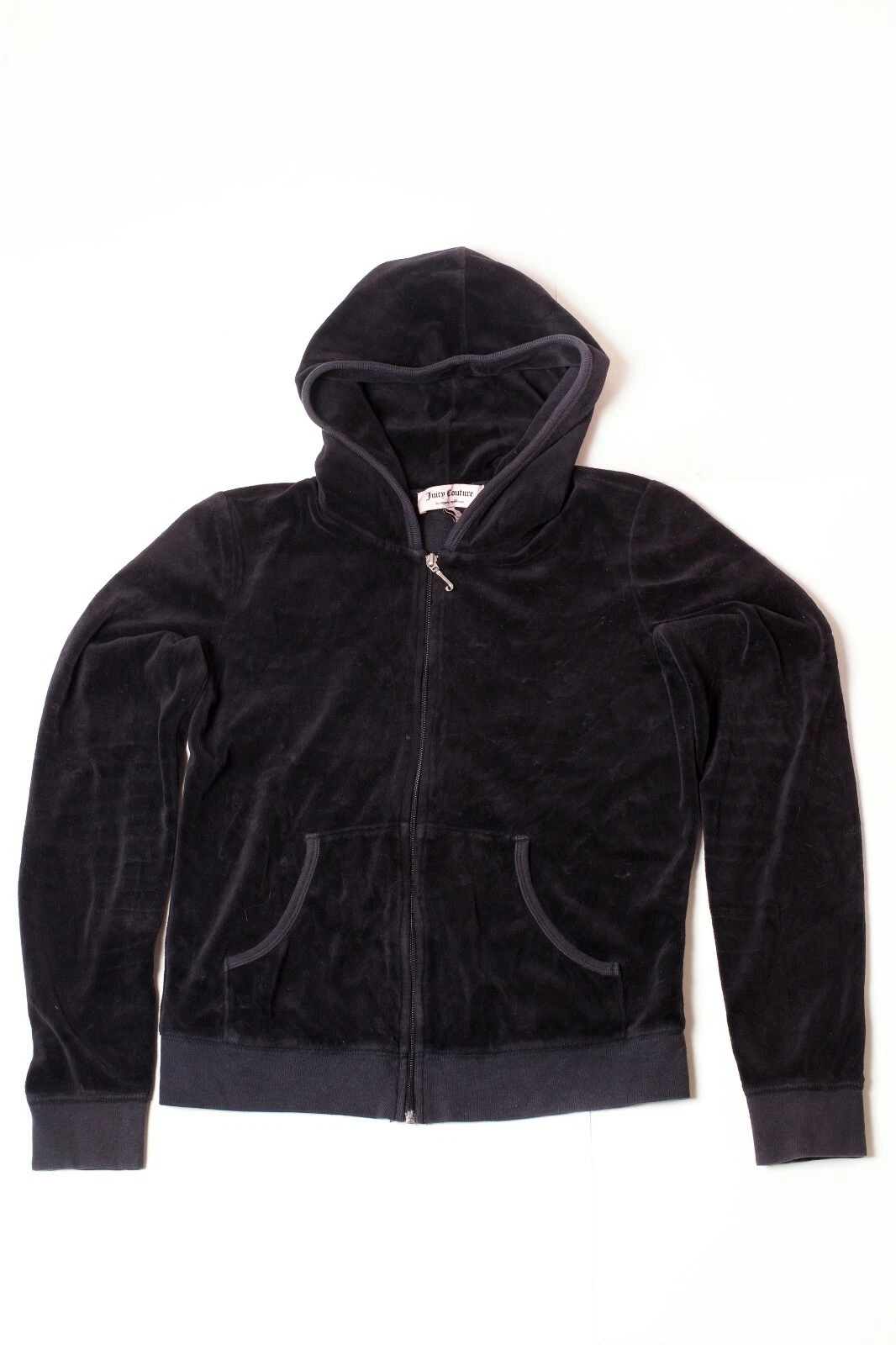 Juicy Couture Velour Women's Black Hoodie Size L